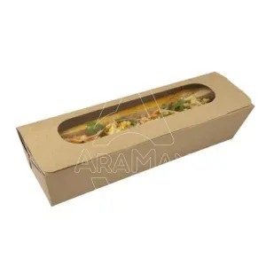 caja bocadillo con ventana carton kratf
