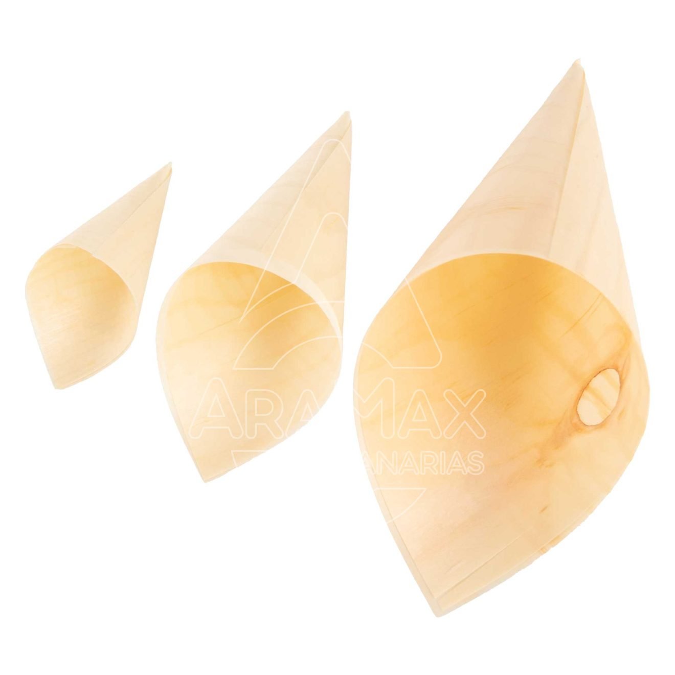 conos de madera 100 compostables aramax canarias