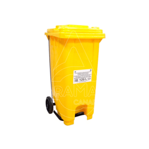 contendor residuos 120l amarilla