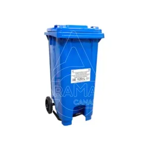 contendor residuos 120l azul
