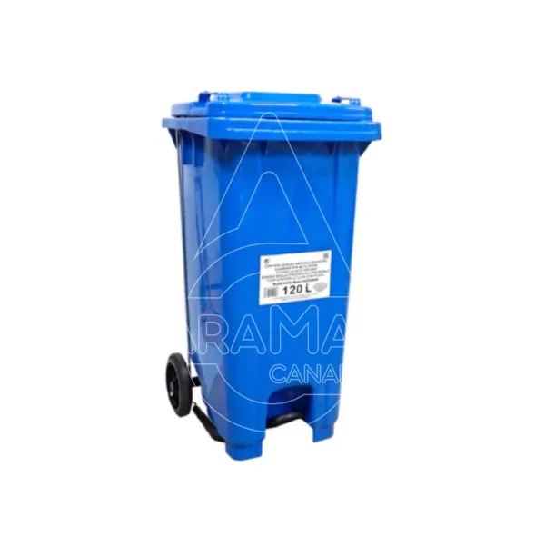 contendor residuos 120l azul