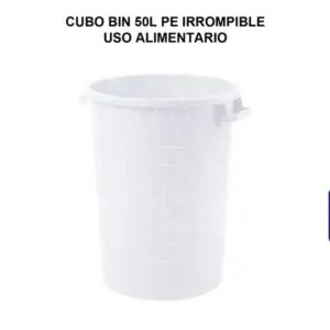 cubo certificacion alimentaria blanco 50l canarias