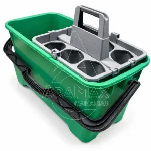 cubo cristalero profesioal con soporte productos quimicos canarias 12 01782