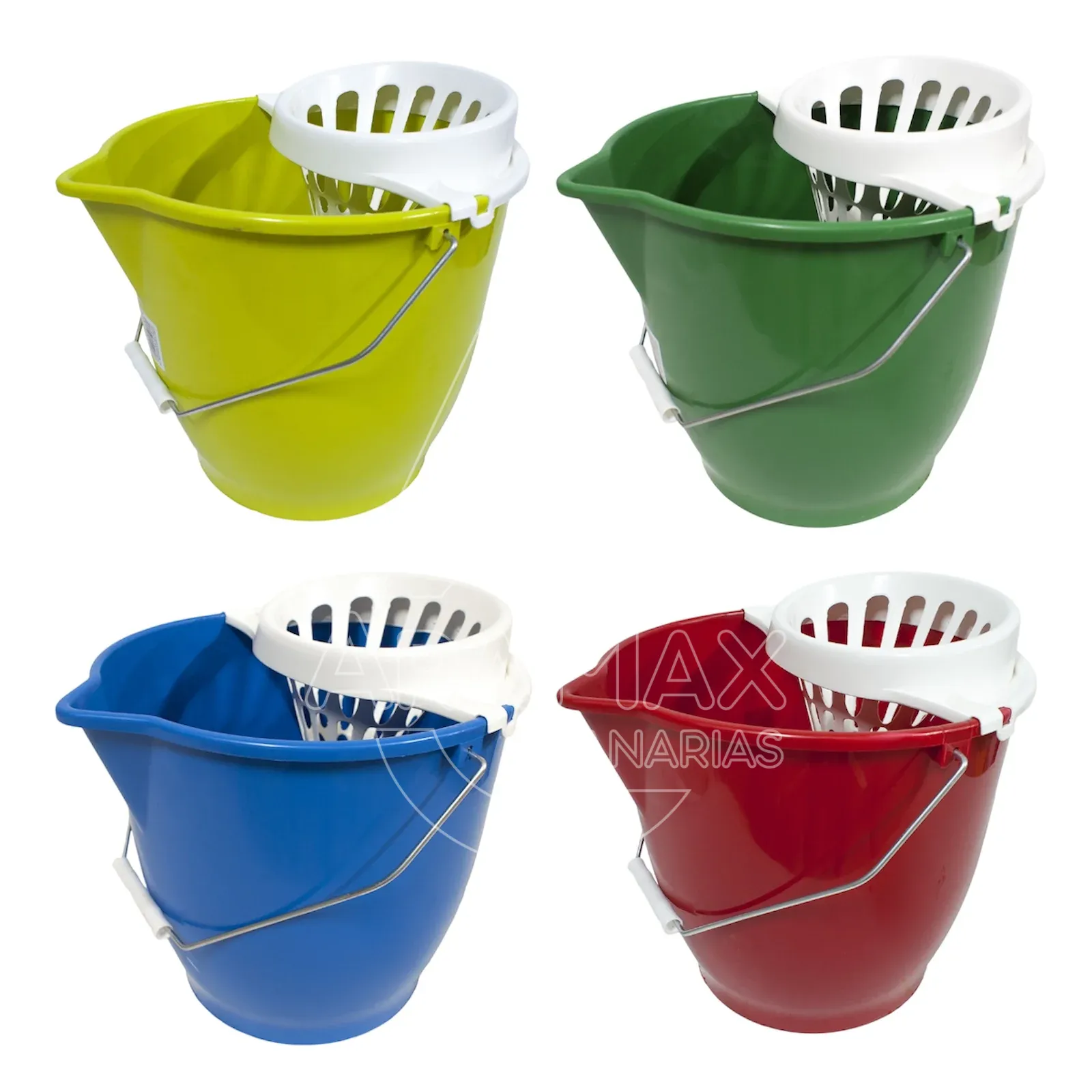 cubos 13l con escurridor colores canarias