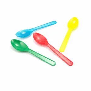 cucharilla helado postre plastico reutilizable colores varios