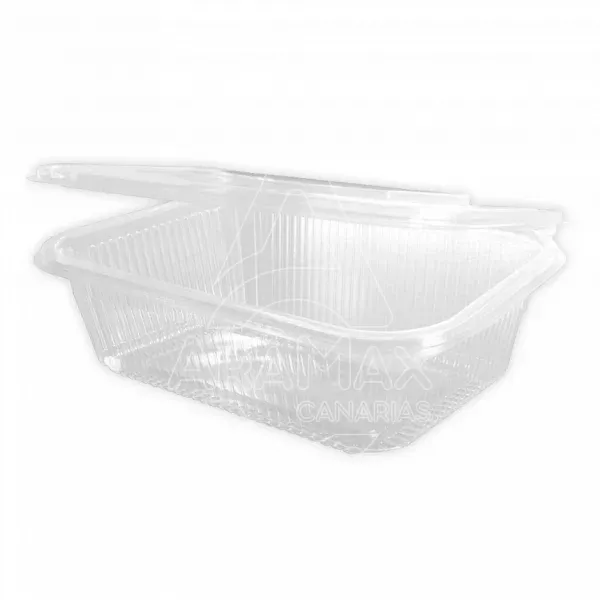 envases pet rectangulares tapa bisagra 1500ml