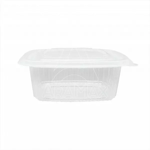 envases pp oval tapa bisagra 500ml