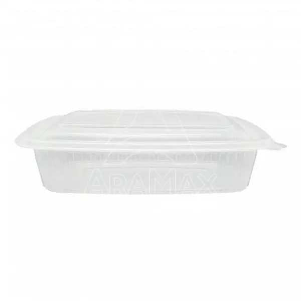 envases pp oval tapa bisagra 650ml