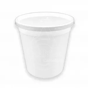 envases redondos tarrina pp blanco inyectado 1000ml