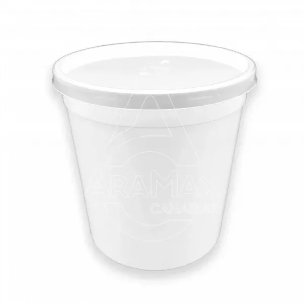 envases redondos tarrina pp blanco inyectado 1000ml