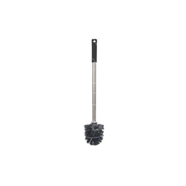 escobillero wc negro escobilla mango metalico soporte 2