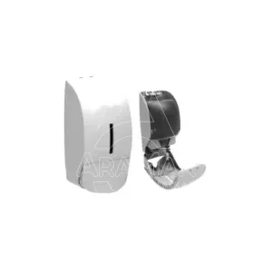 jabonera rellenable modelo bella abs blanco