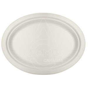 platos de fibra de cana de azucar ovalados