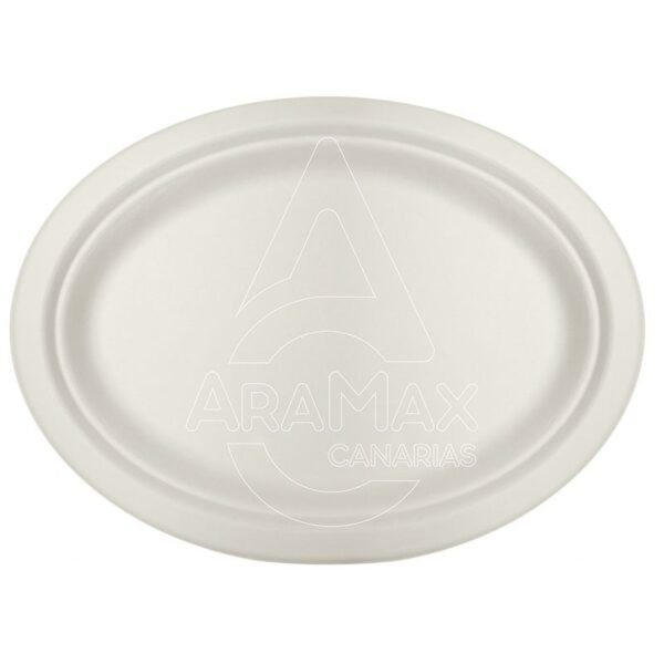 platos de fibra de cana de azucar ovalados