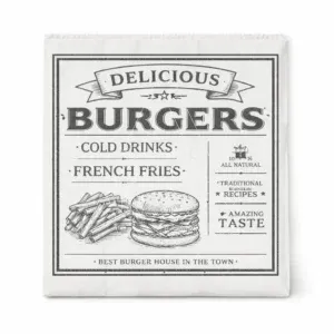 sobres papel antigrasa hamburguesa especial fritos