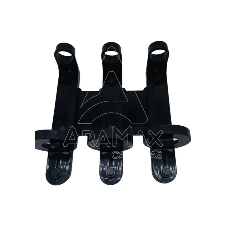 soporte dispensador pared resistente amenitie recargas plástico abs triple