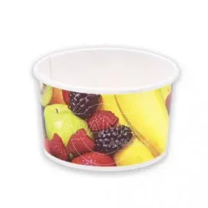 tarrinas de papel para helados frutas