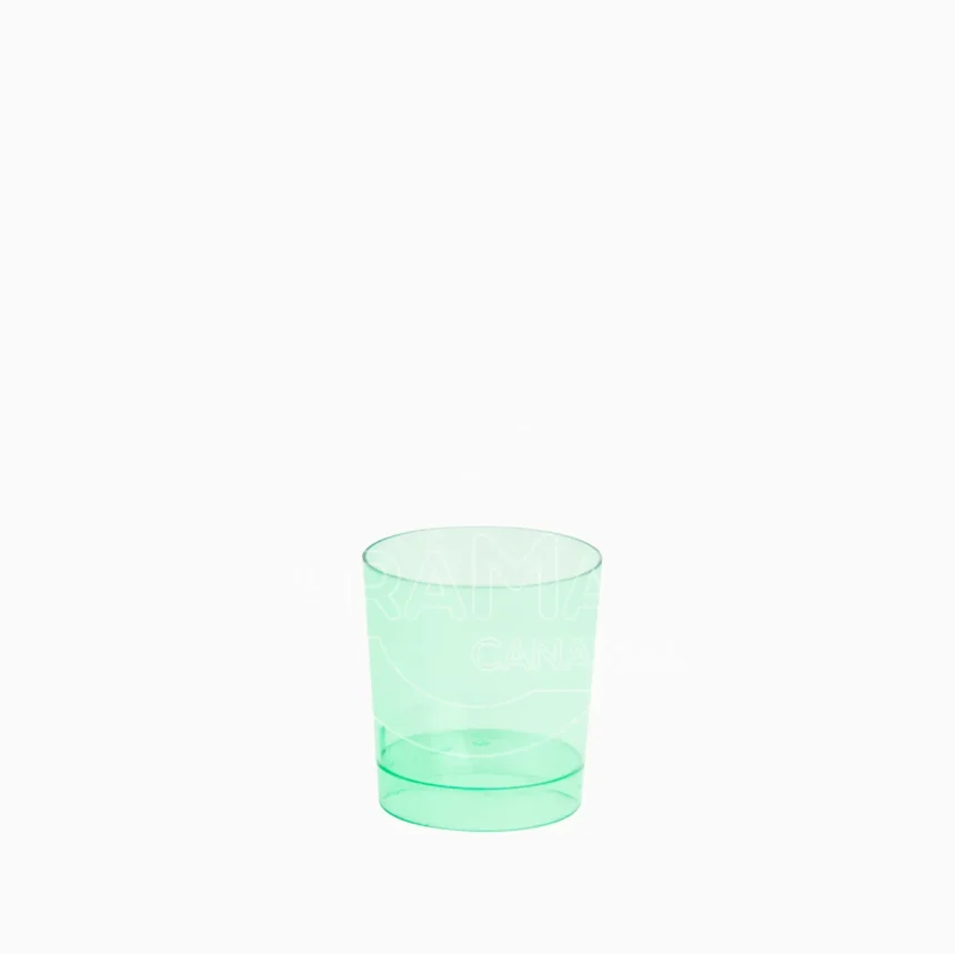 vaso chupito ps inyectado reutilizable verde 30ml
