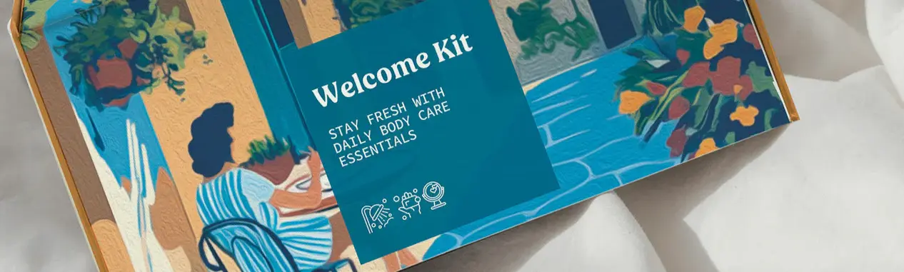 welcome kit amenities