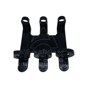 soporte dispensador pared resistente amenitie recargas plástico abs triple