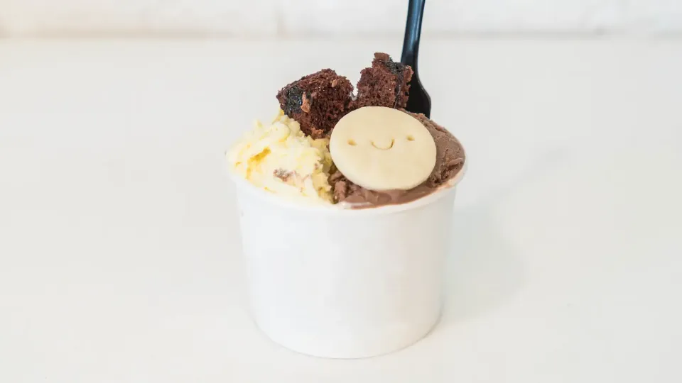 tarrina de helado de plástico