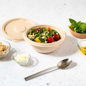 bowl de bagazo circular anti leak 100 compostables aramax canarias