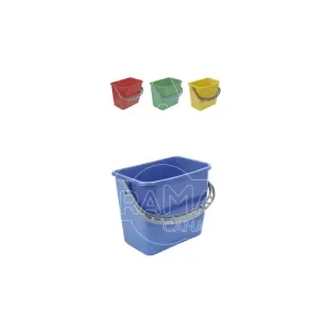 cubeta 6 l asa plastico cuadradaazul